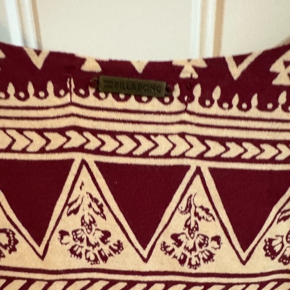 Billabong Red Eternal Winter Printed Woven Dress - Picture 8 of 8